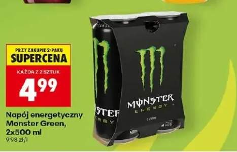 Napój energetyczny Monster Green 2-pak 500ml