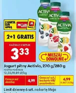 Jogurt pitny Activia