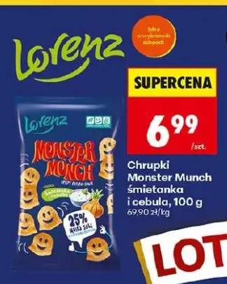 Chrupki Monster Munch śmietanka i cebula