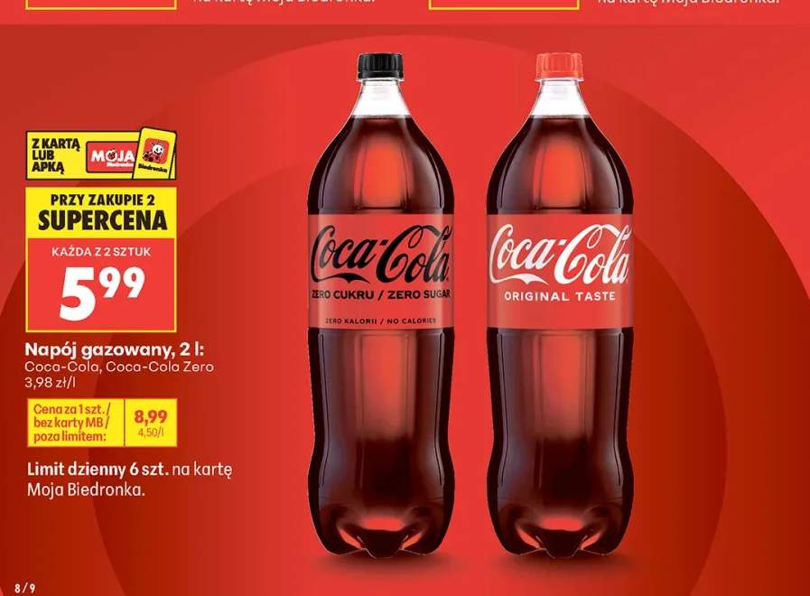 Napój gazowany Coca-Cola Zero