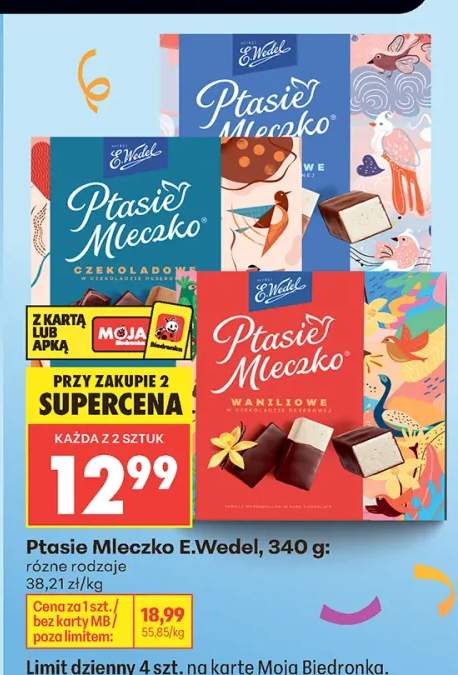 Ptasie Mleczko E.Wedel czekoladowe