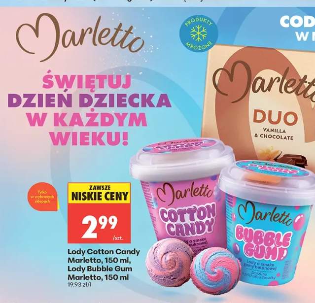 Lody Cotton Candy Marletto