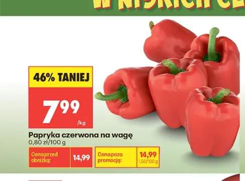 Papryka czerwona na wagę