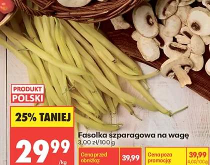 Fasolka szparagowa polska na wagę