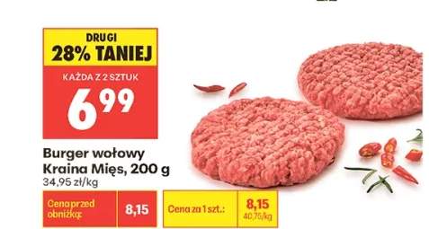 Burger wołowy Kraina Mięs