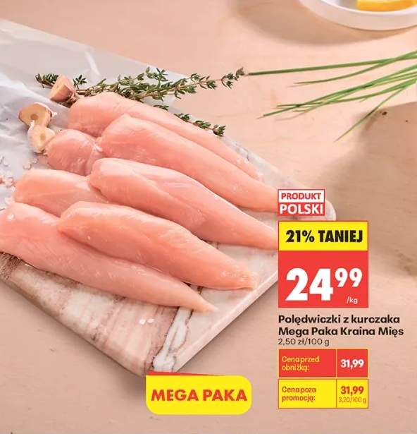 Polędwiczki z kurczaka Mega Paka Kraina Mięs