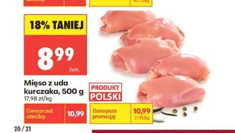 Mięso z uda kurczaka