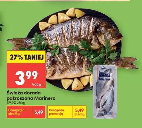 Świeża dorada patroszona Marinero
