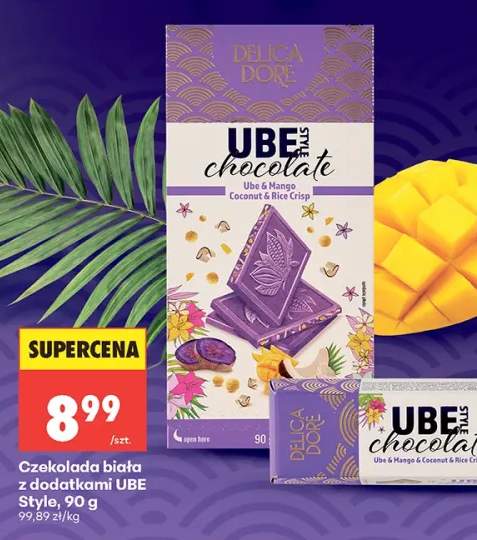 Czekolada biała z dodatkami UBE Style