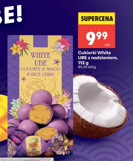 Cukierki White UBE z nadzieniem
