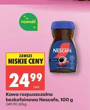 Kawa rozpuszczalna bezkofeinowa Nescafe