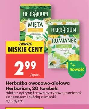 Herbatka owocowo-ziołowa Herbarium rumianek z ananasem i skórką z limonki