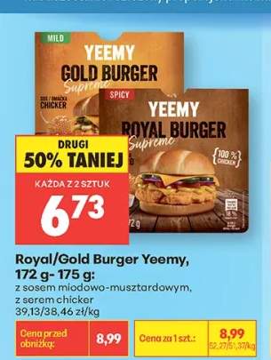 Royal Burger Yeemy z sosem miodowo-musztardowym z serem chicker