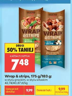 Wrap & strips w stylu greckim