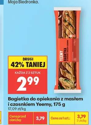 Bagietka do opiekania z masłem i czosnkiem Yeemy
