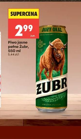 Piwo jasne pełne Żubr