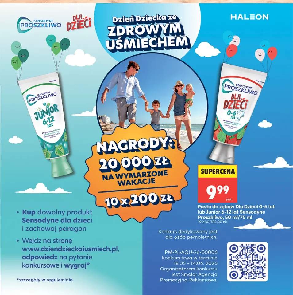Pasta do zębów Junior 6-12 lat Sensodyne Proszkliwo