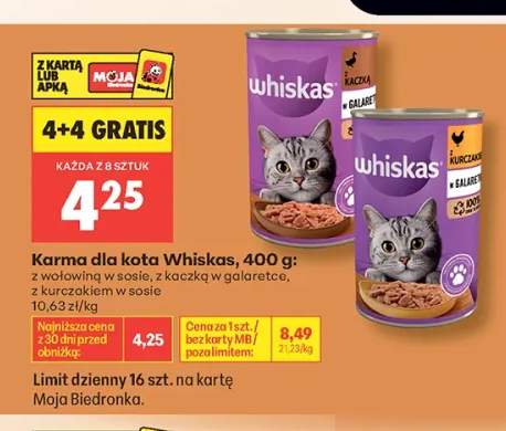 Karma dla kota Whiskas z kurczakiem w sosie