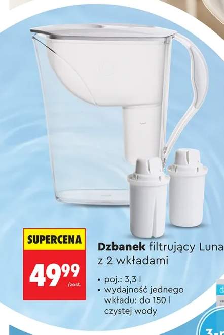 Dzbanek filtrujący Dafi Luna z 2 wkładami