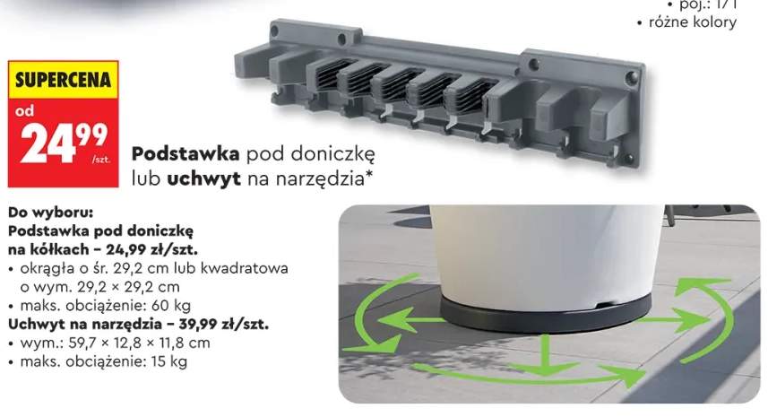 Uchwyt na narzędzia wym.: 59,7x12,8x11,8cm