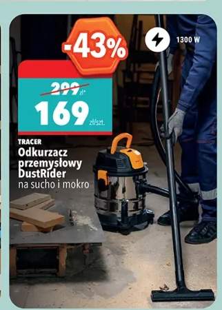 Odkurzacz przemysłowy TRACER DustRider na sucho i mokro