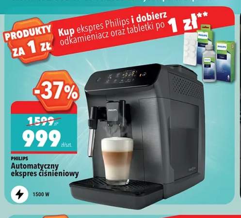 Automatyczny ekspres ciśnieniowy PHILIPS 1500W