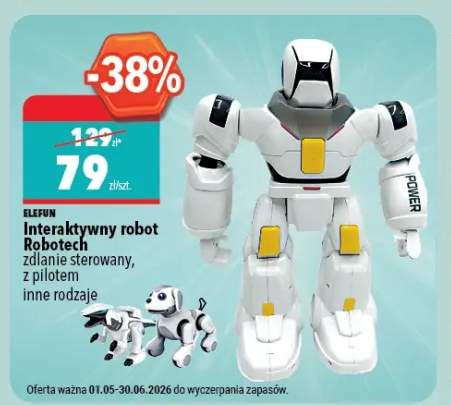 Interaktywny robot Robotech zdalnie sterowany z pilotem ELEFUN