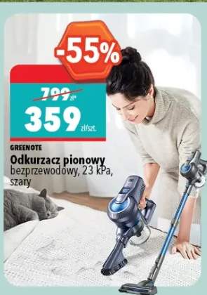 Odkurzacz pionowy bezprzewodowy GREENOTE 23 kPa szary