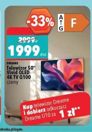 Telewizor 50" DREAME Vivid QLED 4K TV Q100 czarny