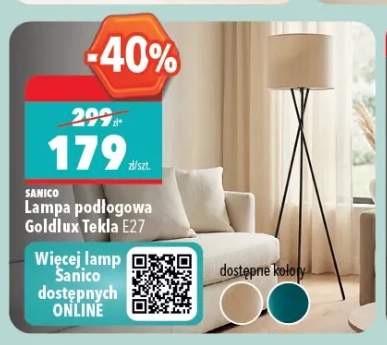 Lampa podłogowa SANICO Goldlux Tekla E27