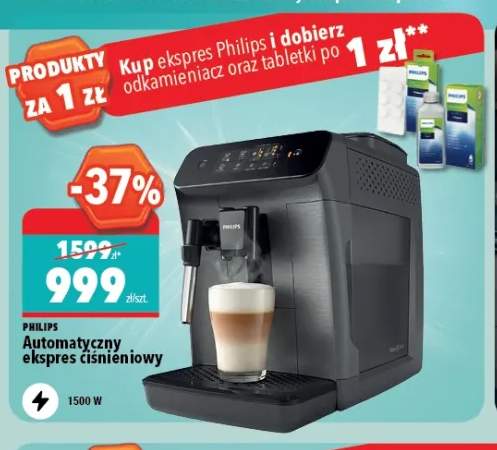 Automatyczny ekspres ciśnieniowy PHILIPS 1500W