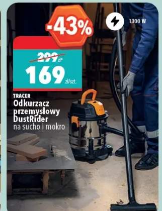 Odkurzacz przemysłowy TRACER DustRider na sucho i mokro