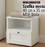 Szafka nocna MEBLOMASTER 40cm x 35cm x 37cm MDF biała