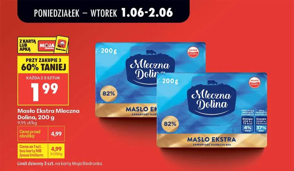 Masło Ekstra Mleczna Dolina