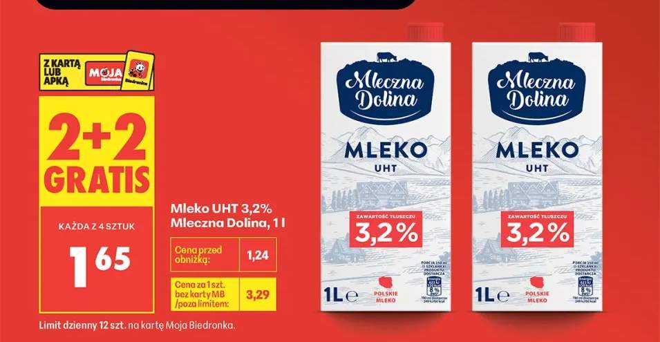 Mleko UHT 3,2% Mleczna Dolina