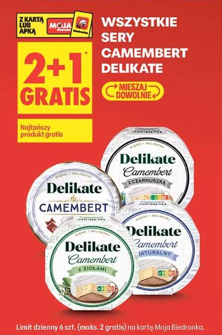 Ser Camembert z ziołami Delikate