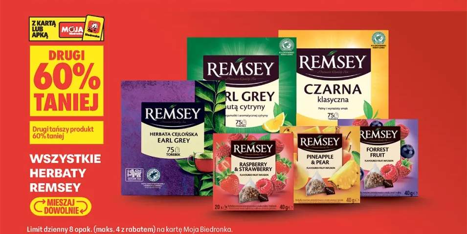 Herbata Remsey Cejlońska Earl Grey