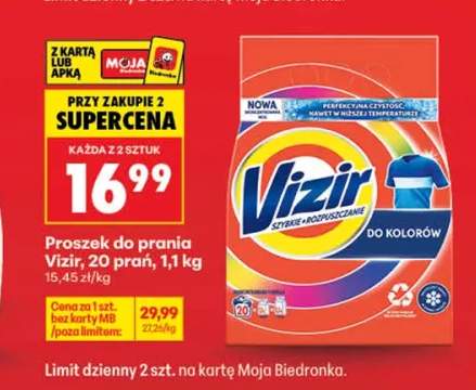 Proszek do prania Vizir 20 prań