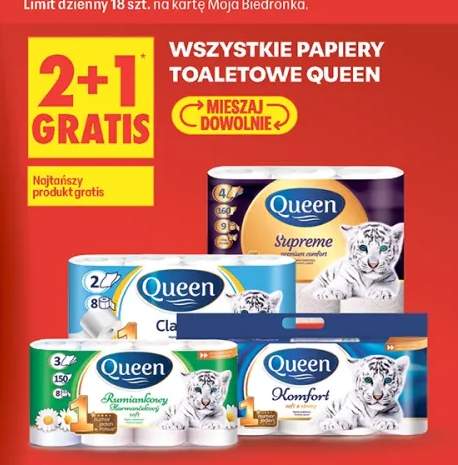 Papier toaletowy Queen Rumiankowy