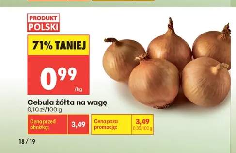 Cebula żółta na wagę polska