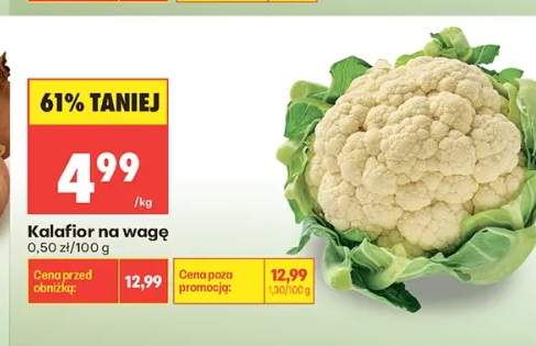 Kalafior na wagę