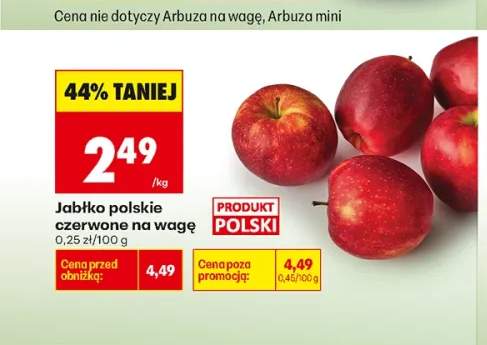 Jabłko czerwone polskie na wagę