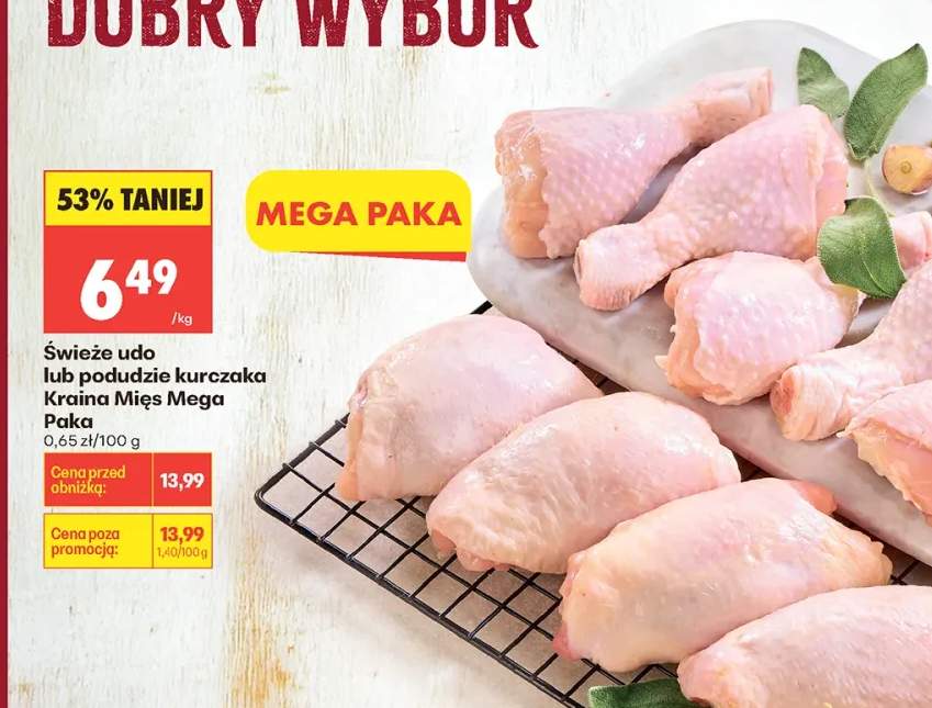 Świeże podudzie kurczaka Kraina Mięs Mega Paka
