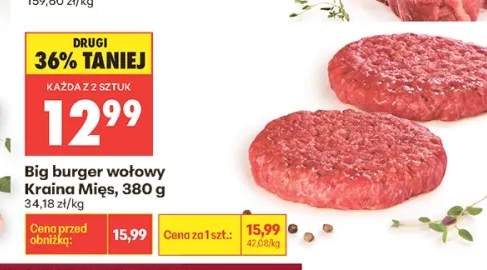 Big burger wołowy Kraina Mięs