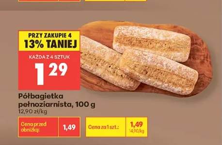 Półbagietka pełnoziarnista