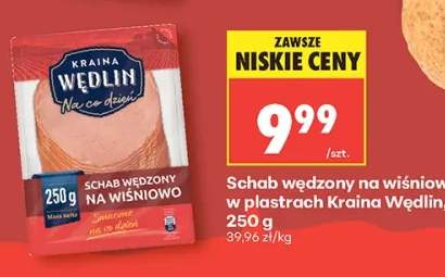 Schab wędzony na wiśniowo w plastrach Kraina Wędlin