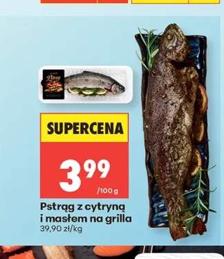 Pstrąg z cytryną i masłem na grilla