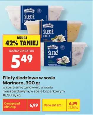 Filety śledziowe w sosie koperkowym Marinero