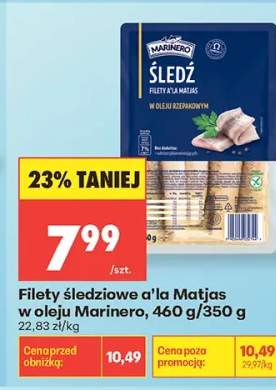 Filety śledziowe a'la Matjas w oleju Marinero