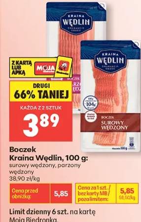 Boczek parzony wędzony Kraina Wędlin